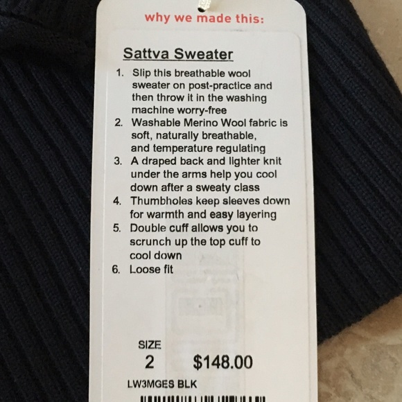 Lululemon Sattva Sweater