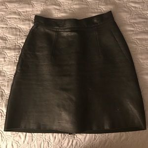 American Apparel REAL leather mini skirt