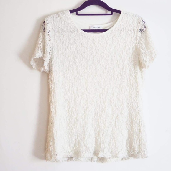 Calvin Klein white blouse