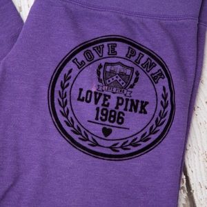 PINK Victoria's Secret Large Purple Sweatpants