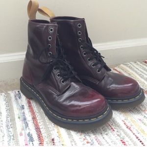 Dr. Martens maroon boots