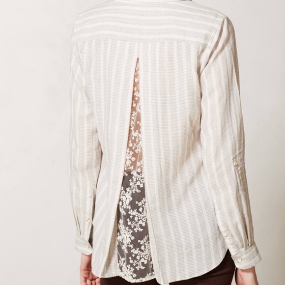 Anthropologie Isbella Sinclair linen blouse