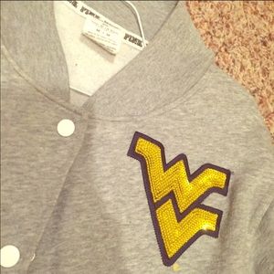 WVU VS Pink varsity jacket
