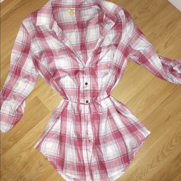 Plaid dress/long shirt 👚