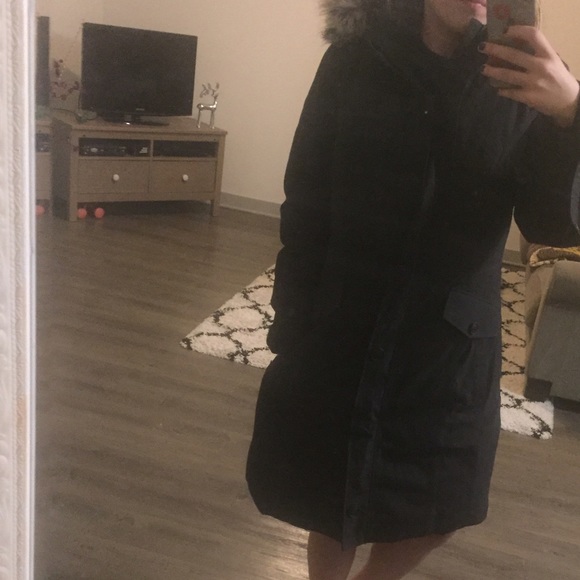 North face down goose down Parka with hood