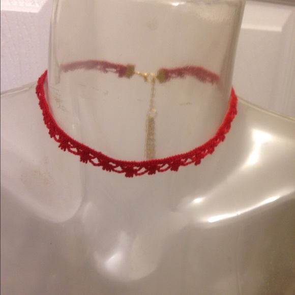 Red Crochet Choker