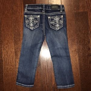 Toddler Cross Botton Jeans.