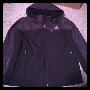 Snozu Jacket Boys 14/16 Black Grey Nice!