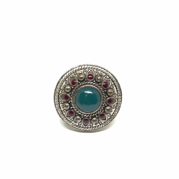 Lucky Brand Blue Stone Embraced Ring