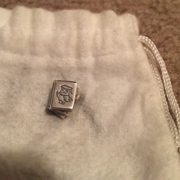 Stack of study books charm