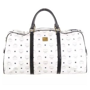 MCM Visetos Monogram PVC Duffle Bag