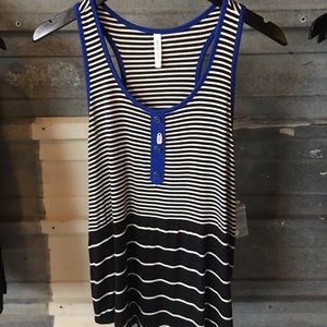 Active Basic Striped Tank Top
