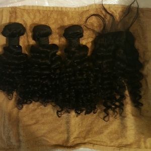 Indian Virgin curly hair.