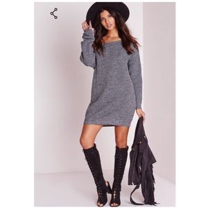 Missguided | off-shoulder sweater dress