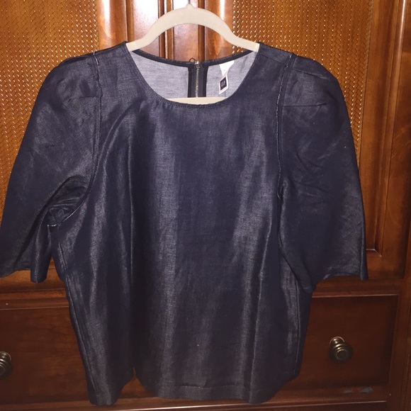 Structured denim top- new with tags!