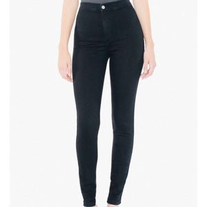 American apparel easy jeans in black. High waisted