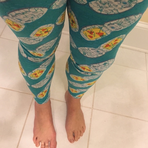 LulaRoe Leggings - Teal cell phones