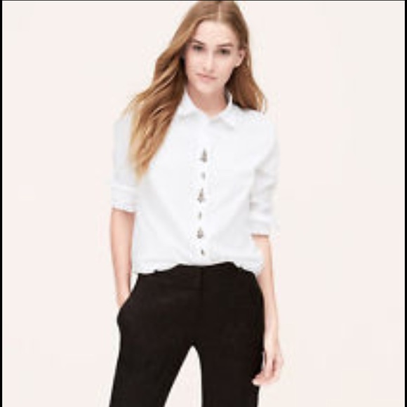 Brand new jeweled button up shirt