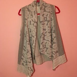 Anthropologie Gray Knit Vest