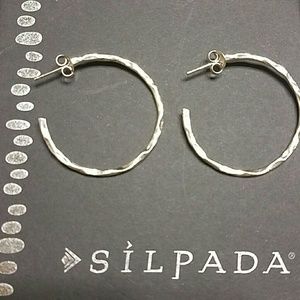 Silpada high impact hoop earrings