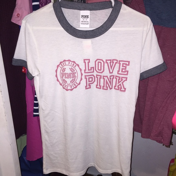 Vs Pink Ringer Tee