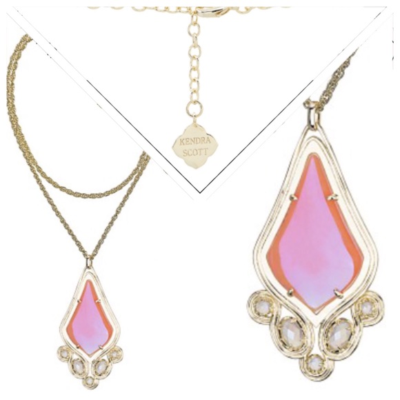 Kendra Scott NWT Teresa Iridescent Tangerine