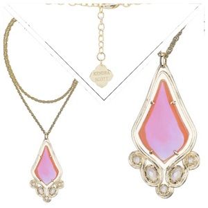 Kendra Scott NWT Teresa Iridescent Tangerine