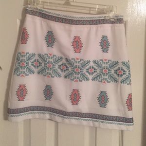 Aztec cross- stitch skirt