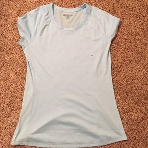Express Core Baby Blue Workout Top
