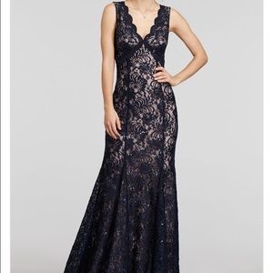 Navy blue prom dress