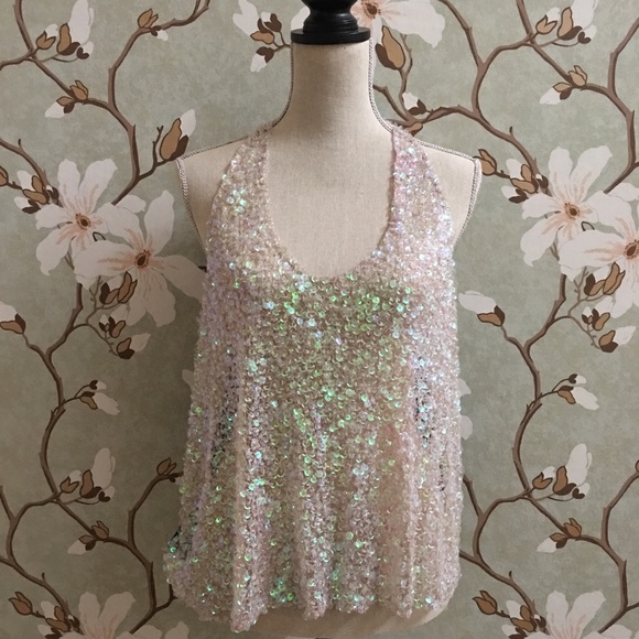 LF Tops - LF "Millau" Sequin & Bow Swingy Party Top