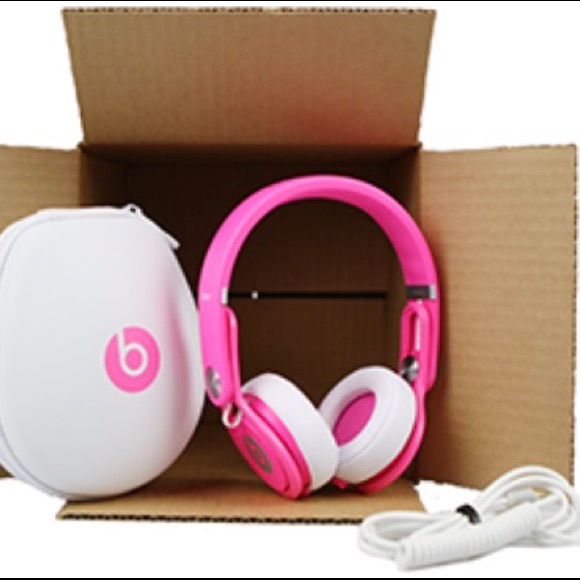 Pink Mixr Beats Headphones and Case - Picture 6 of 6