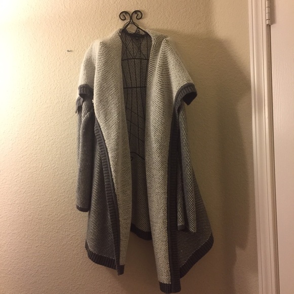 Ann Taylor Cozy open cardigan ( smoky charcoal)
