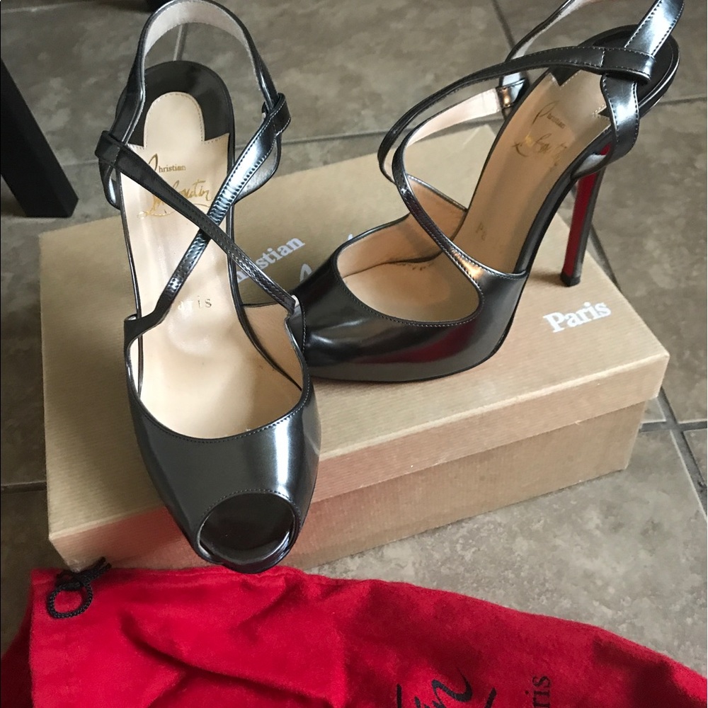 Christian Louboutin Gunmetal Heels