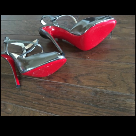 Christian Louboutin Gunmetal Heels - Picture 2 of 8
