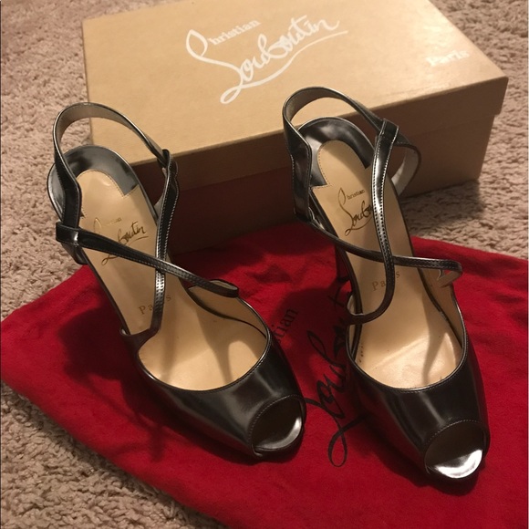 Christian Louboutin Gunmetal Heels - Picture 4 of 8