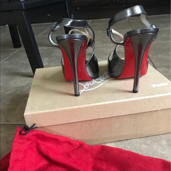 Christian Louboutin Gunmetal Heels - Picture 5 of 8