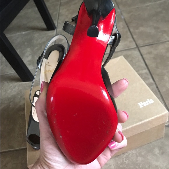 Christian Louboutin Gunmetal Heels - Picture 7 of 8