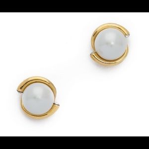 Kate Spade Dainty Sparklers Pearl Stud Earrings