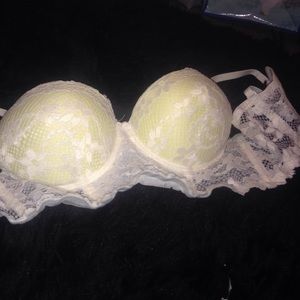 White Lace Push Up Lingerie Bra