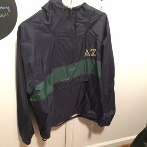Delta zeta hooded windbreaker, size Large