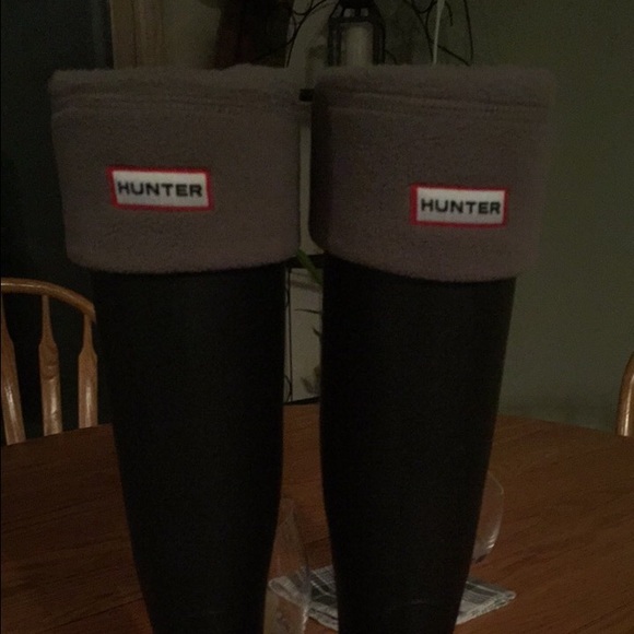 Hunter boot socks gray/brown