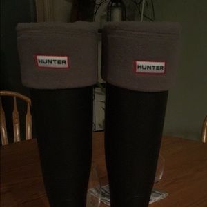 Hunter boot socks gray/brown