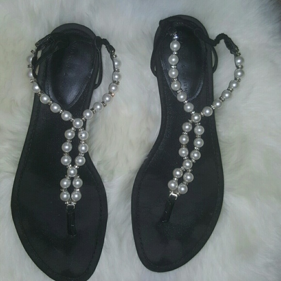 Charles and Keith pearl sandals