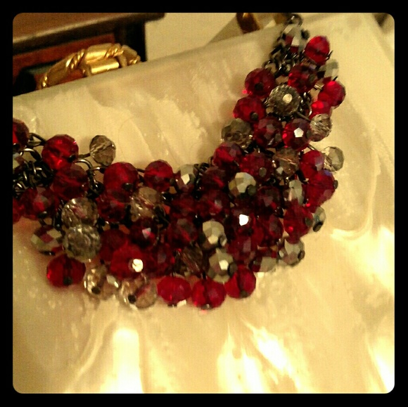 Ruby style necklace - Picture 2 of 3