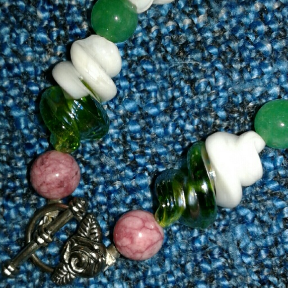 Fun and Funky Glass Prism Necklace - Picture 3 of 4