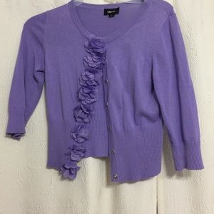 Women's lavender cardigan