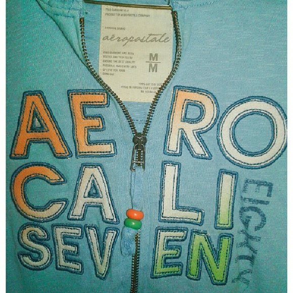 💙Aeropostale Hooded Shortsleeve - Picture 2 of 3