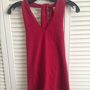 Banana Republic Halter Sweater - Maroon/red