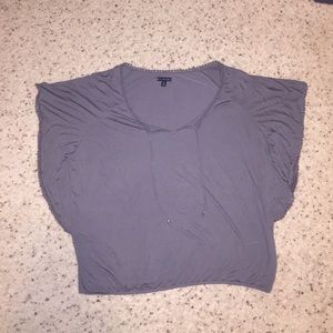 Gray batwing shirt